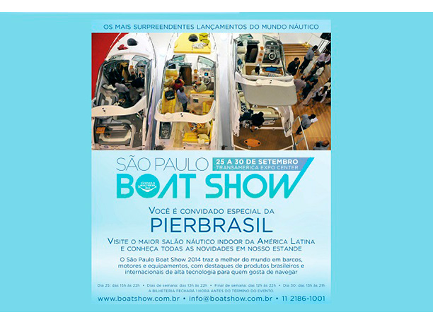 PierBrasil flutuantes de concreto no Boatshow 2014